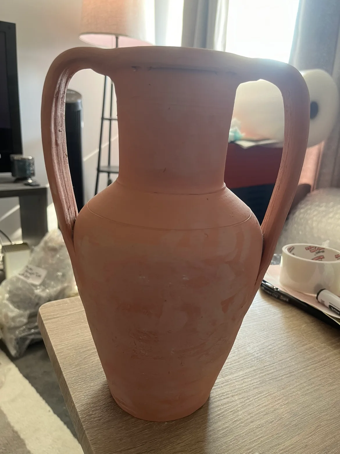 2 Terracotta Jugs one  with Two Handles and Single handle thumbnail