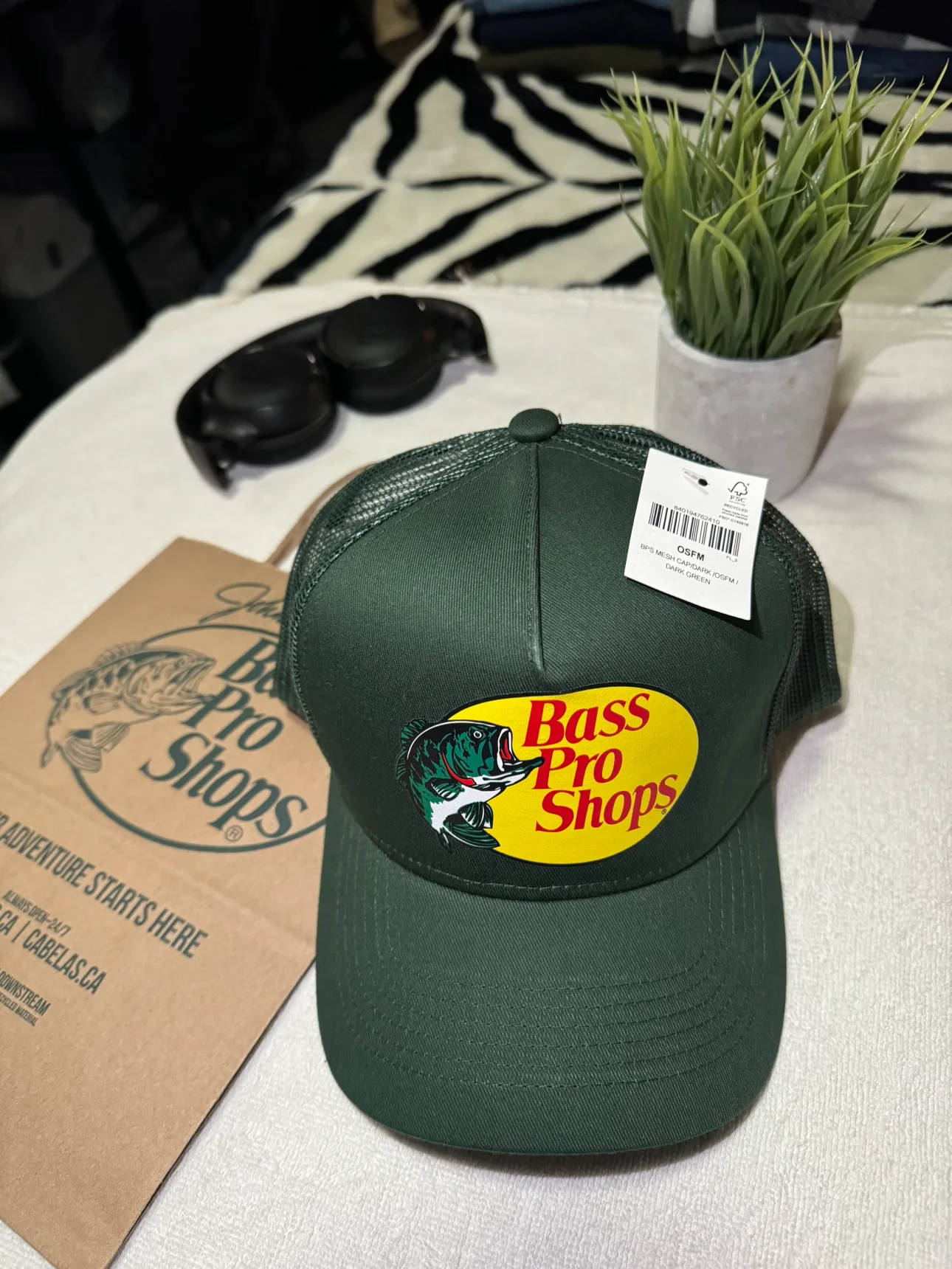 Bass Pro Shops Green Trucker Hat thumbnail