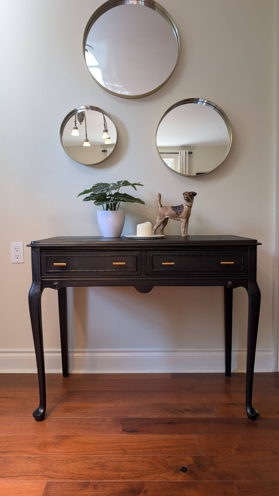 Black Console Table - photo 4