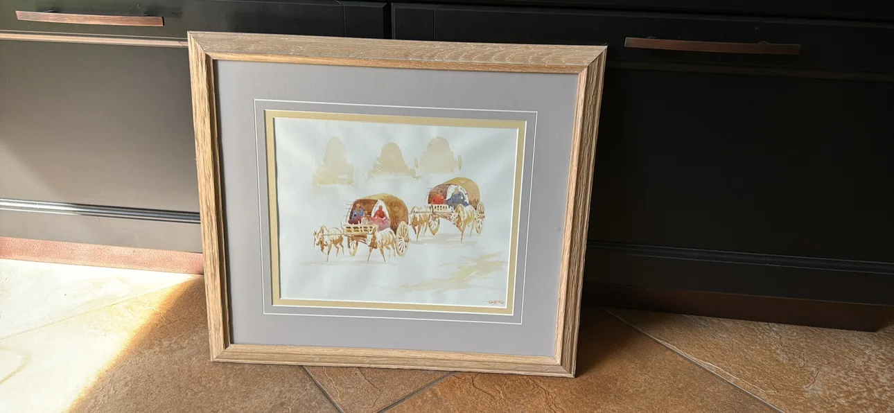 Framed Watercolor Painting image indicator(2)