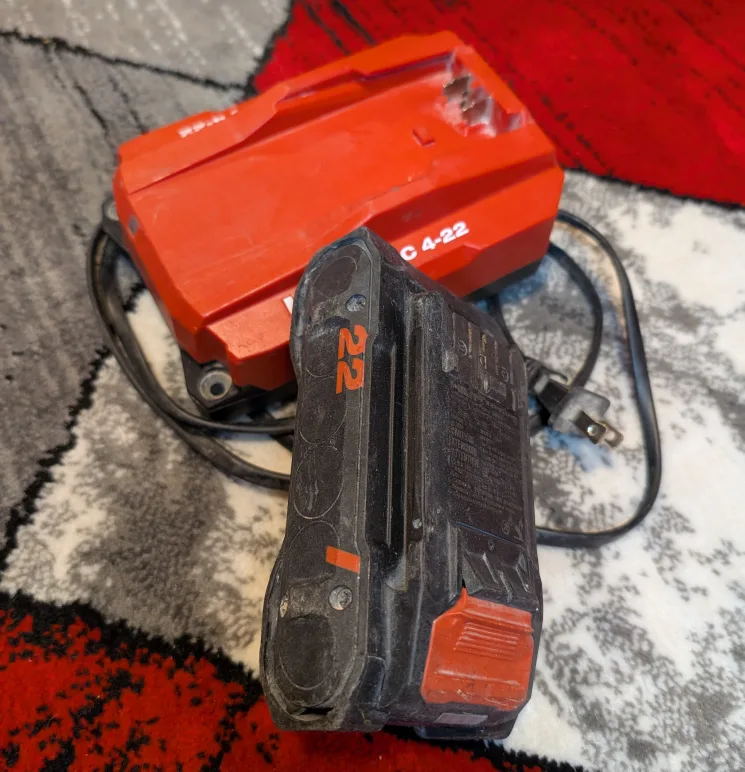 Hilti 22V Battery and Charger thumbnail