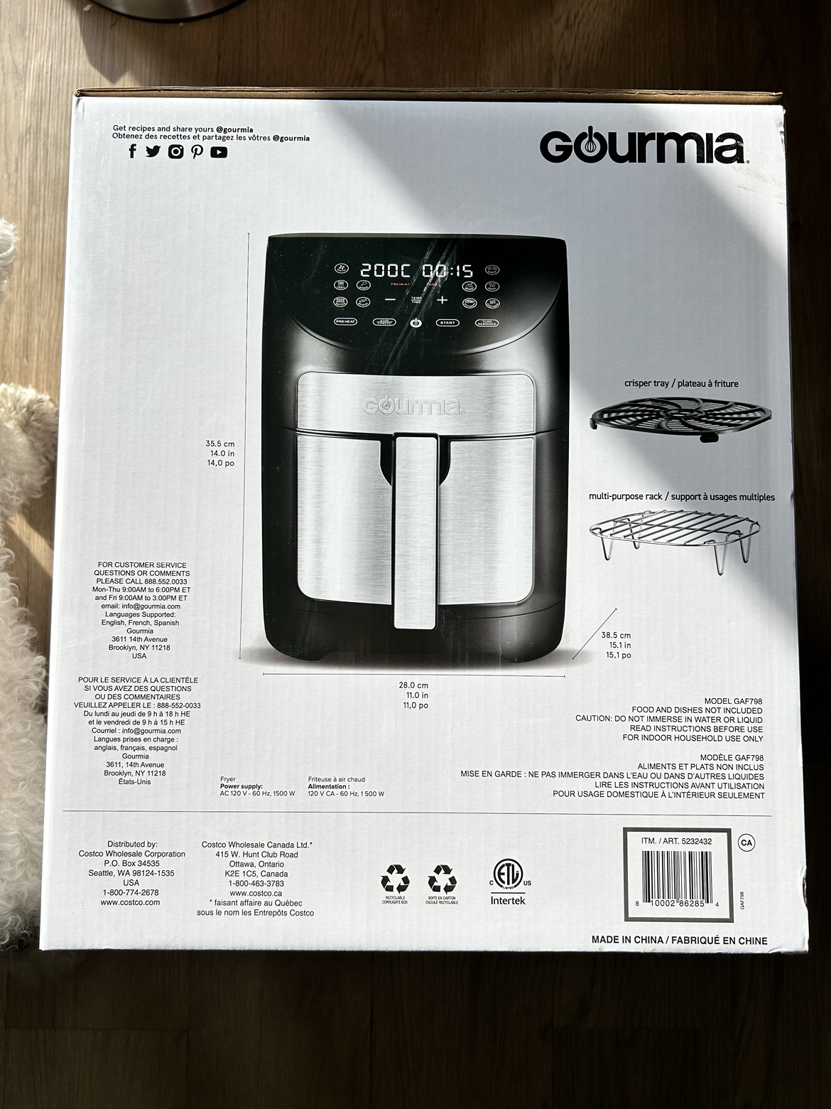 Gourmia 6.7L/7QT Digital Air Fryer - photo 3