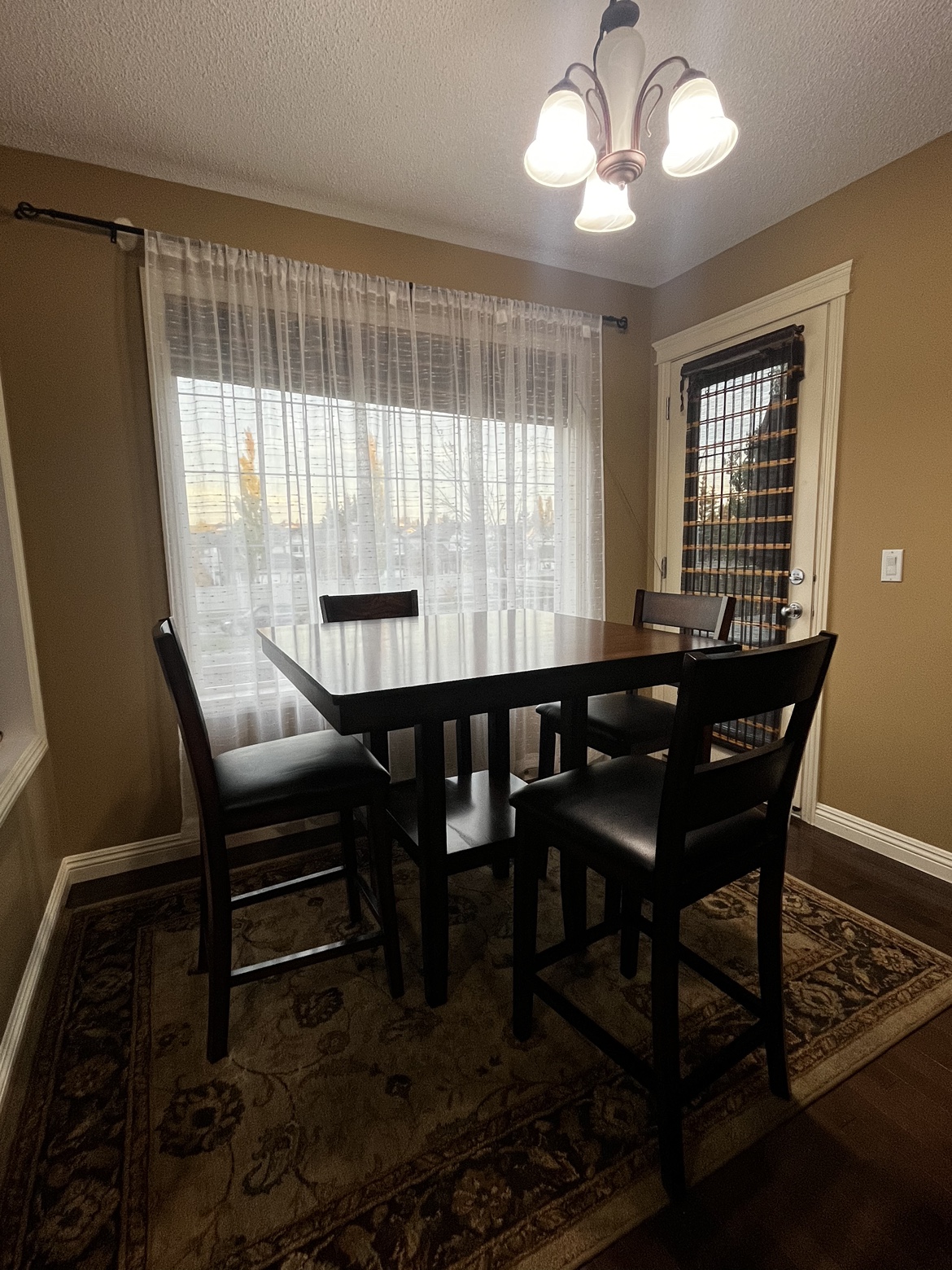 Square Dining Table and 4 Chairs
