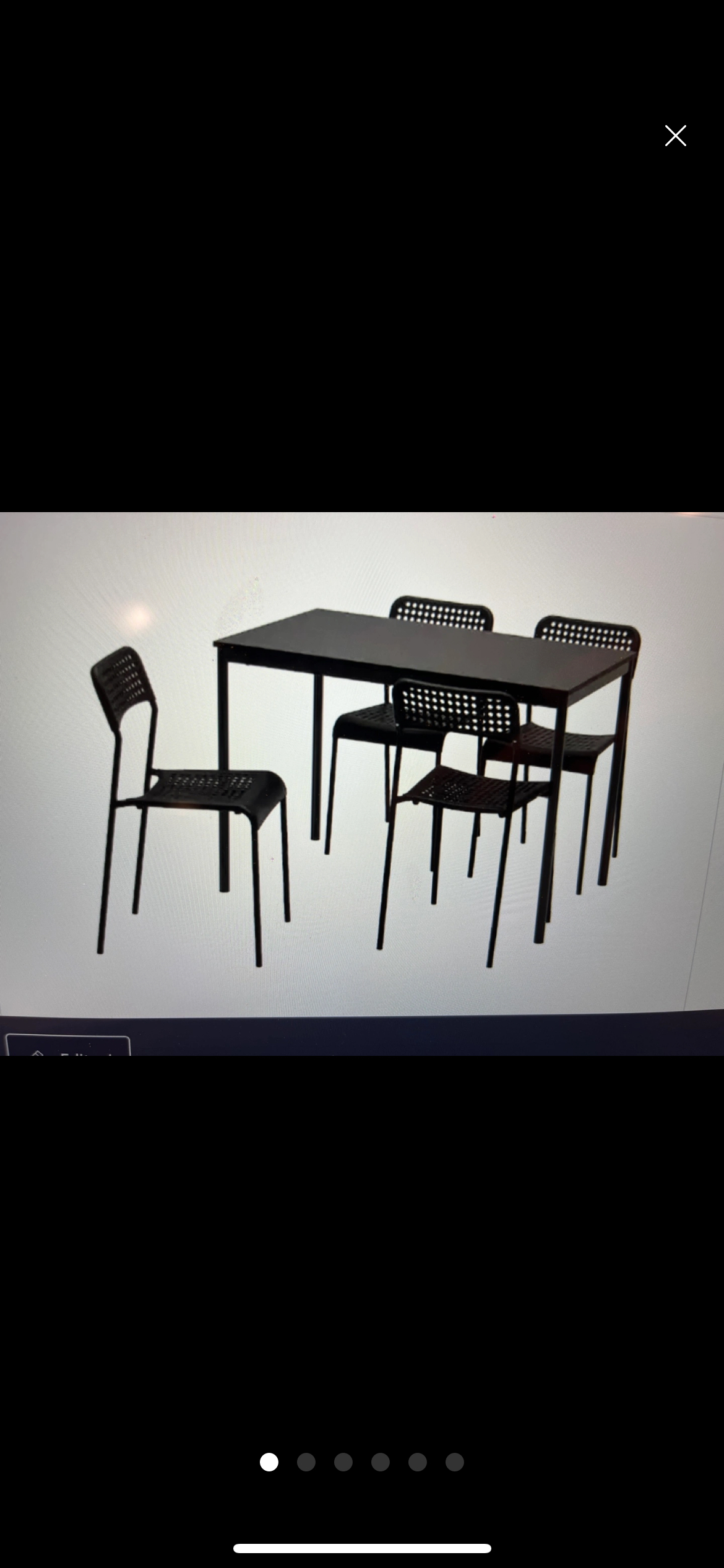IKEA Dinning Table/ 4 chairs - photo 5