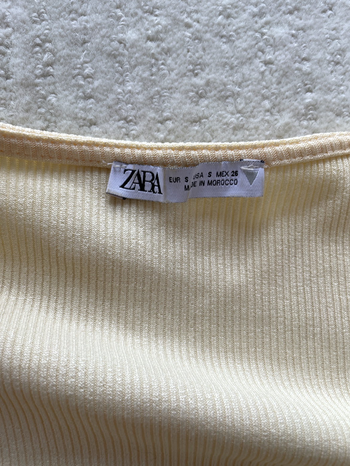 Zara Yellow Ribbed Top - photo 2