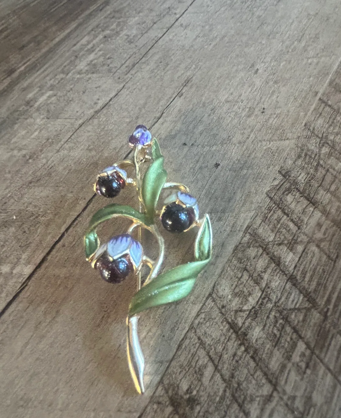 Tulips Flower Brooch & earrings set image indicator(3)