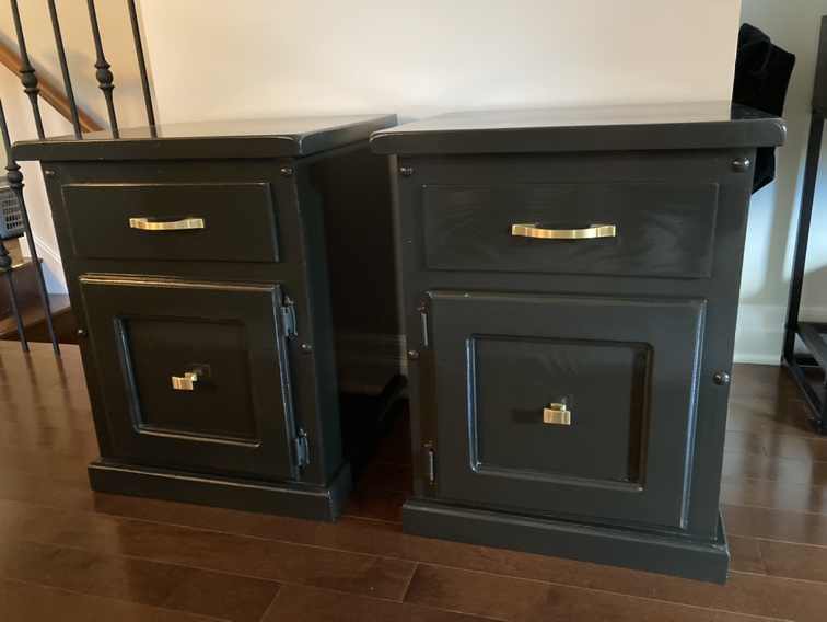 Black Nightstands (Pair)