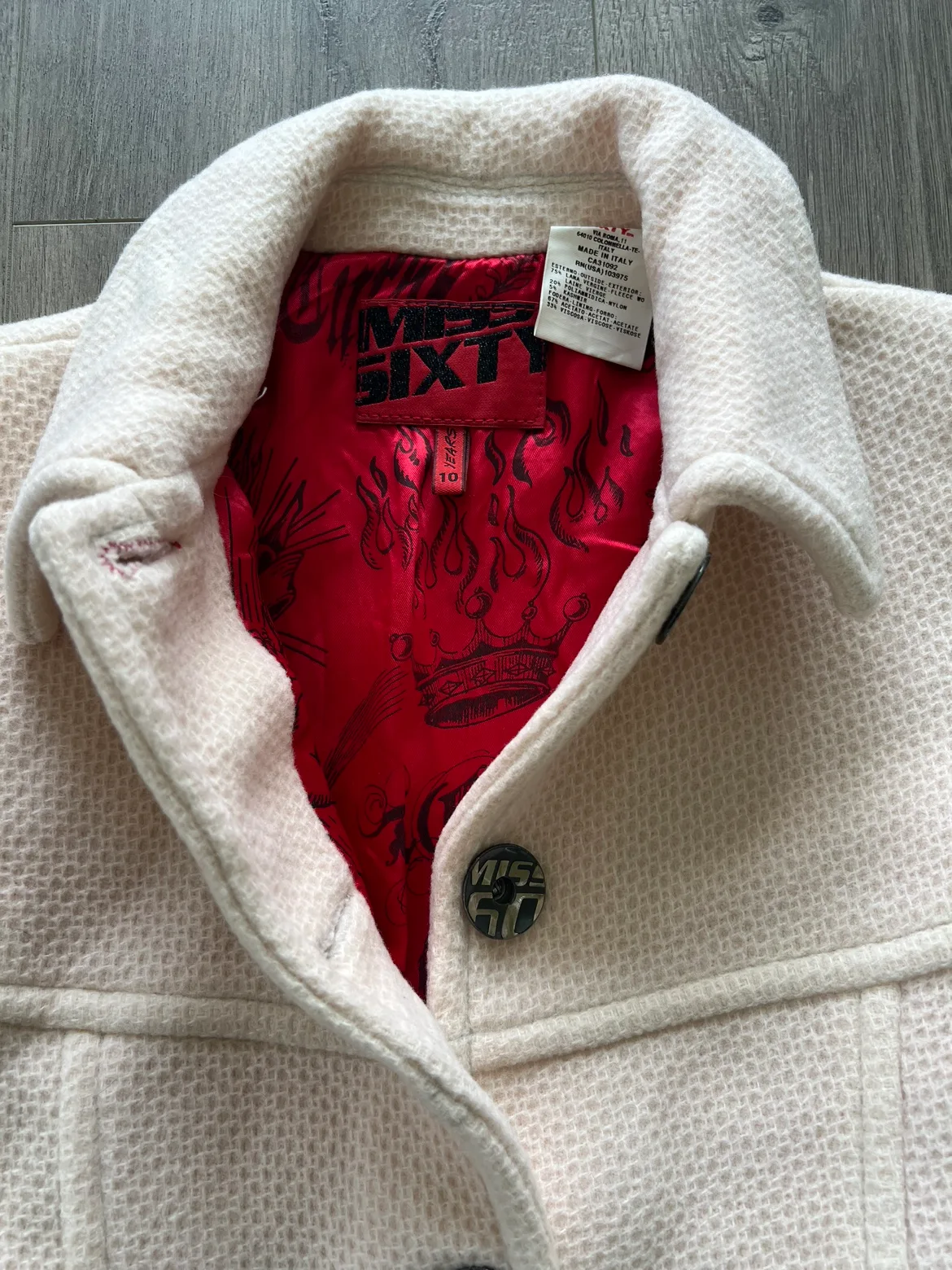 Miss Sixty White Trench Coat Kids 10 Years image indicator(4)