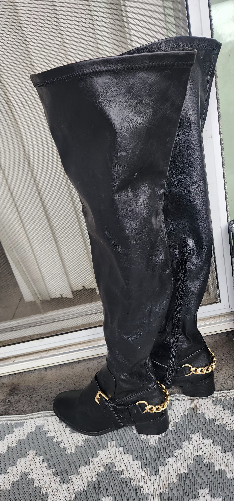 Black Over the Knee Boots - Size 8 - photo 4