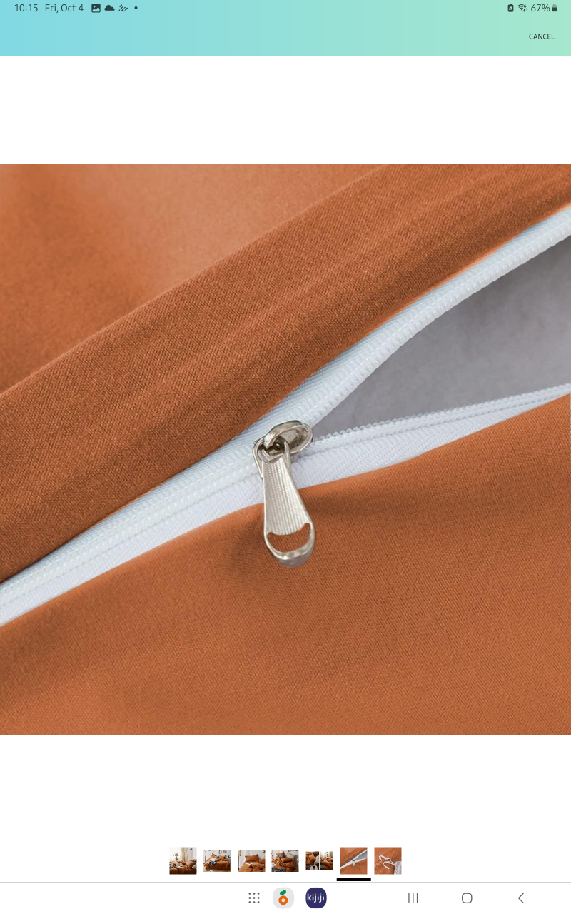 Queen Duvet +  Caramel Pumpkin Cover with Zipper Closure - photo 4