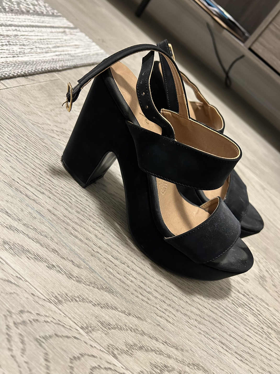 Black Platform Heels Sandals