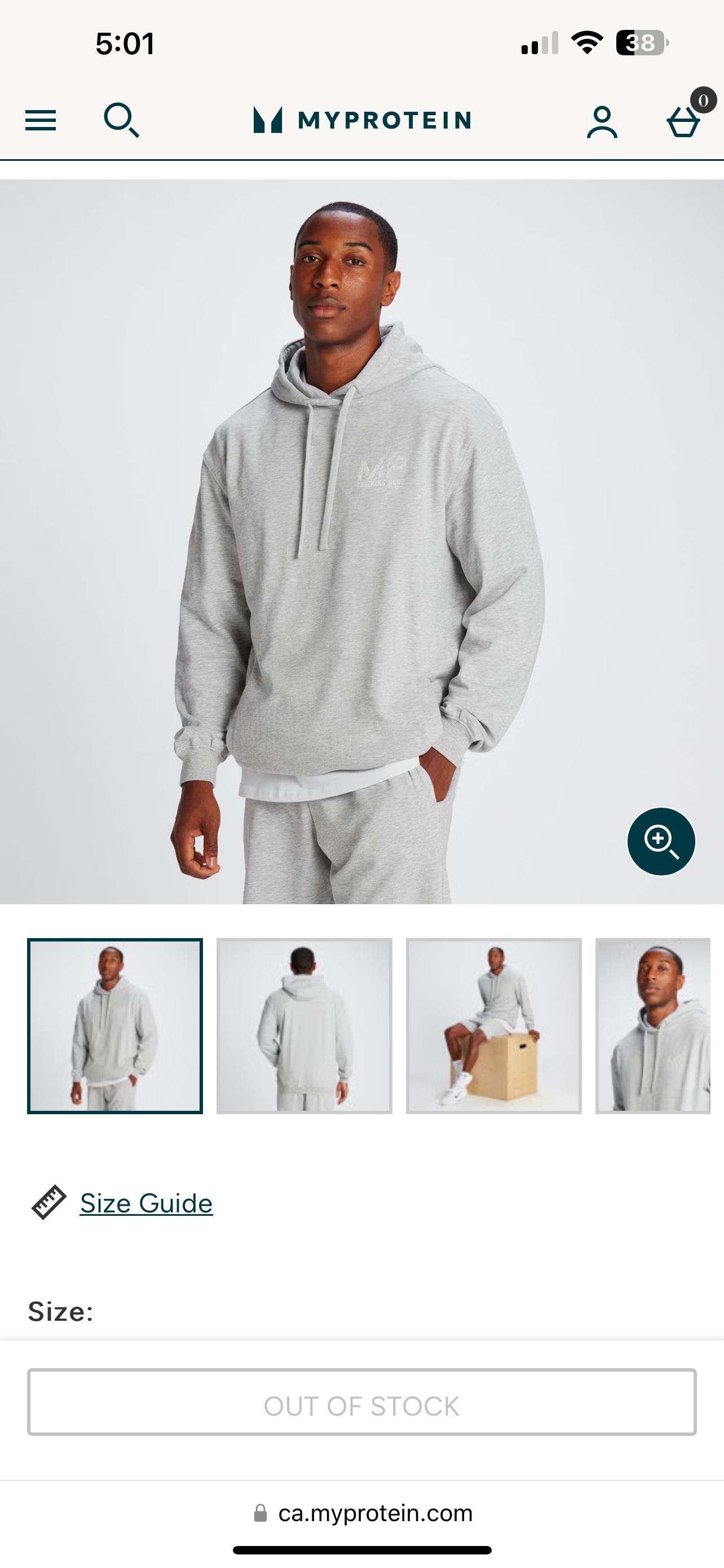 Myprotein Tempo Cotton Hoodie Brand New