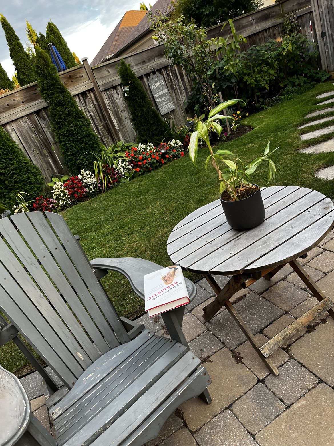 Rustic Wooden Patio Chair & Table Set DYI