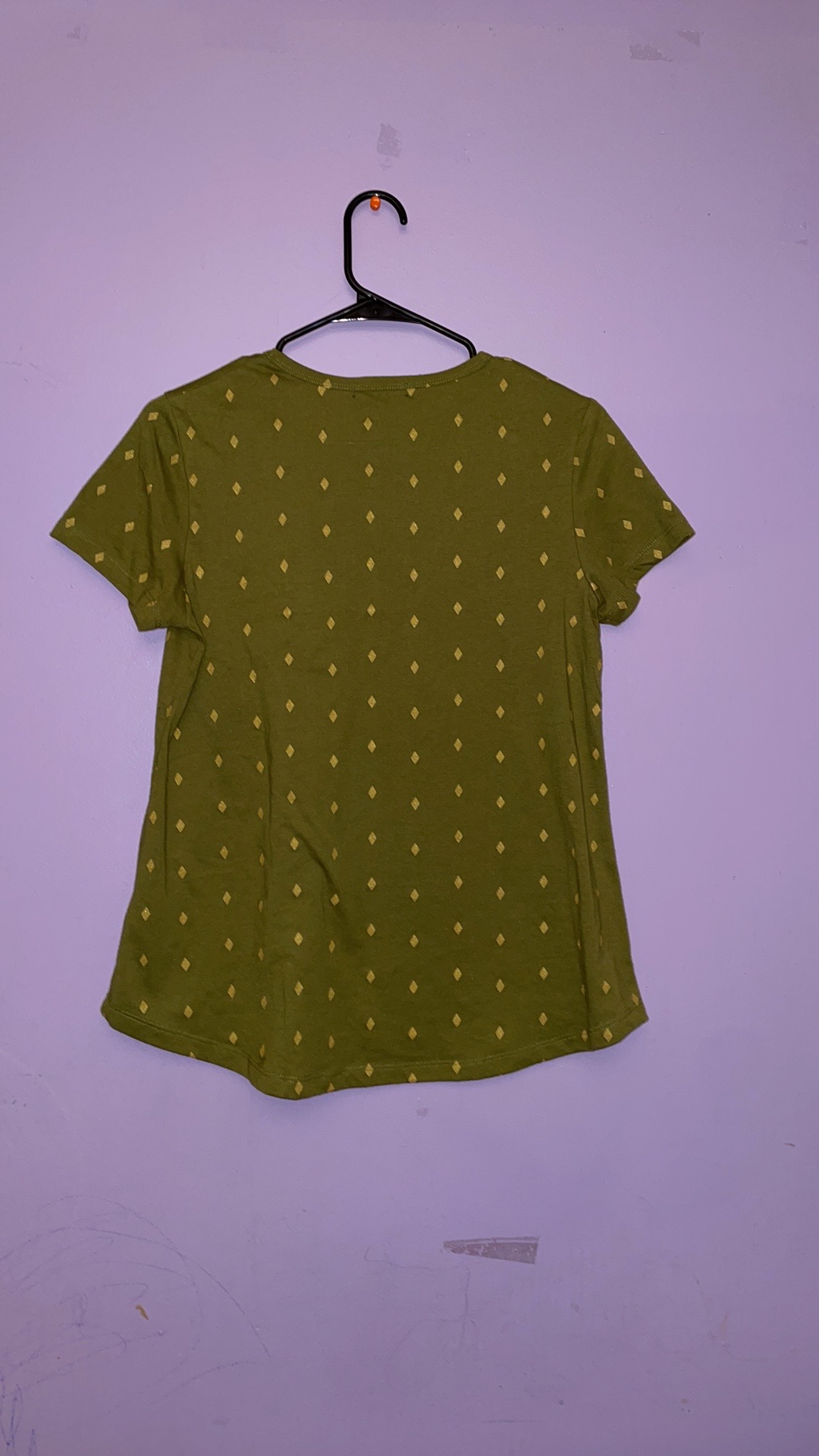 Green Shirt with Gold Diamond Pattern - photo 3