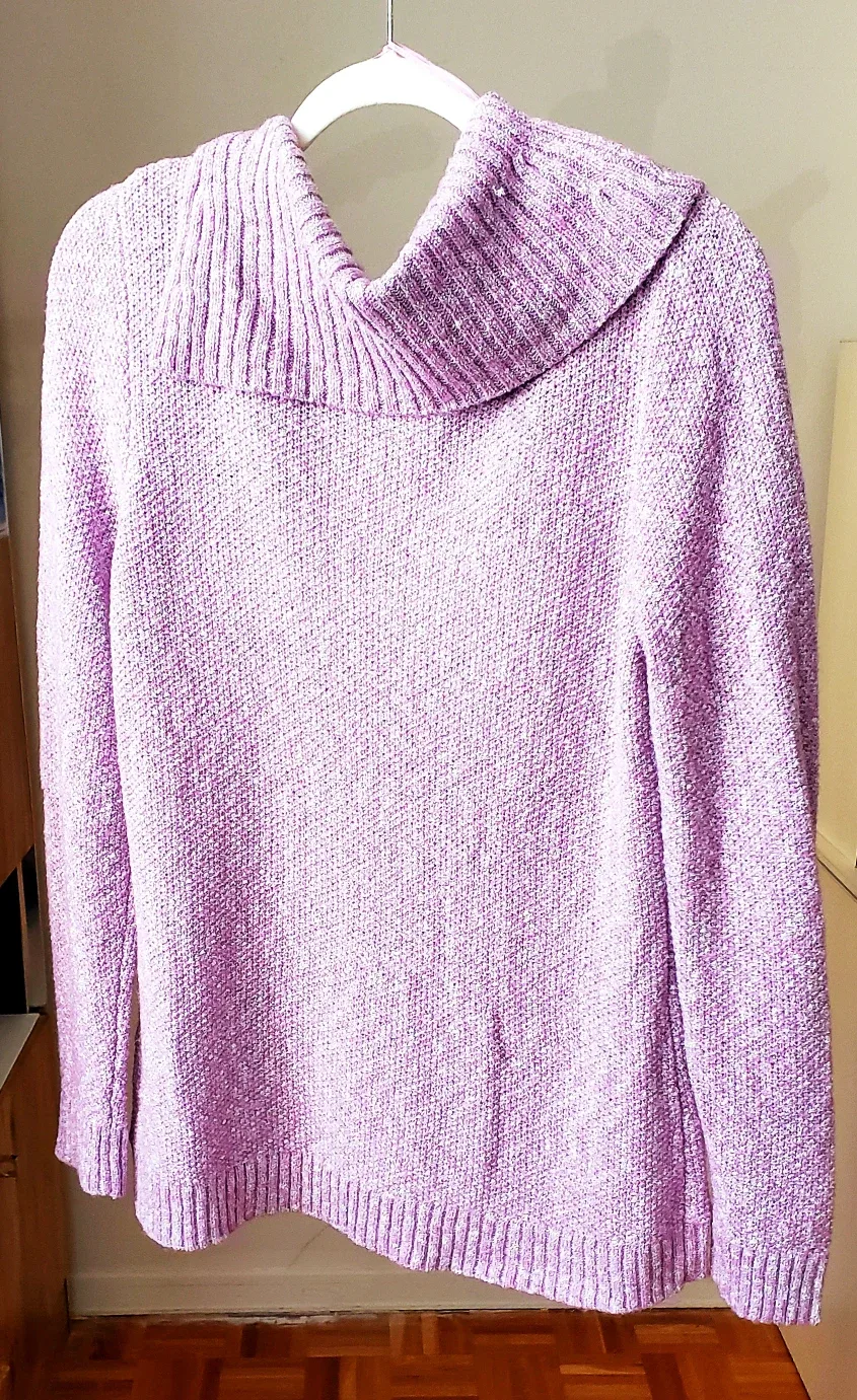Purple Cowl Neck Sweater image indicator(2)