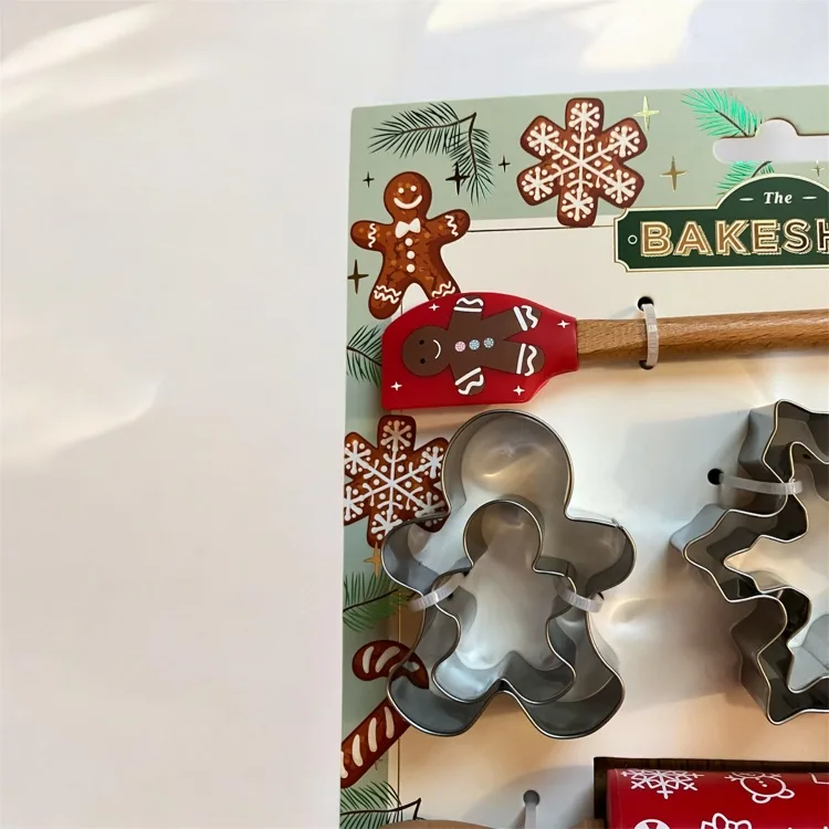 NEW The Bakeshop Christmas Cookie Cutter & Baking Utensil Set image indicator(4)