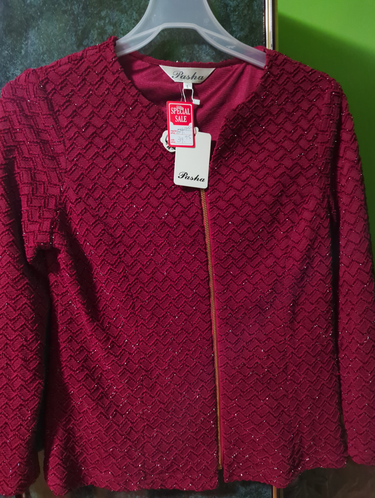 Pashka Red Glitter Sweater