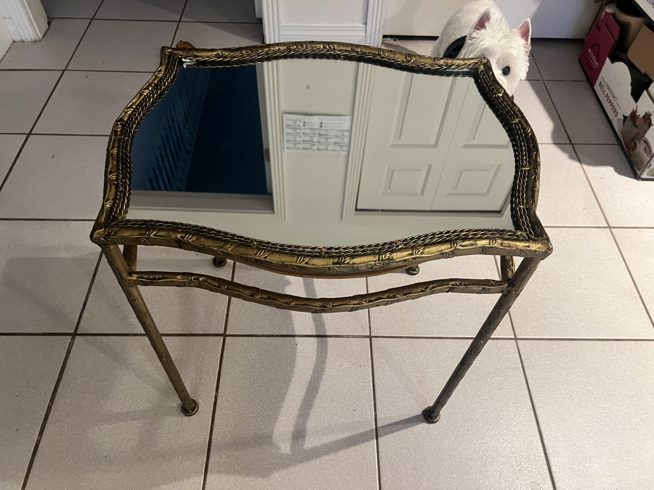Gold Mirrored Table