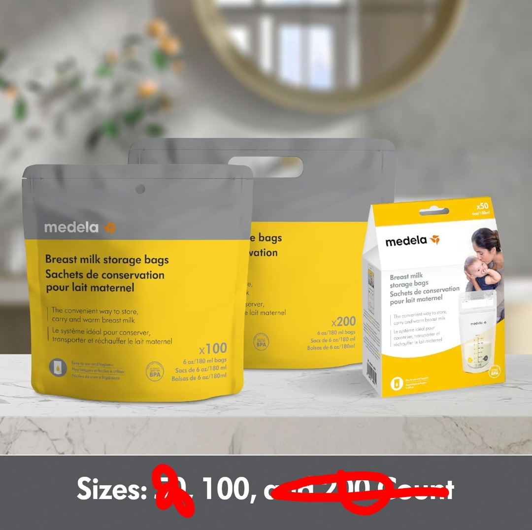 Medela Breast Milk Storage Bags (100 Count)