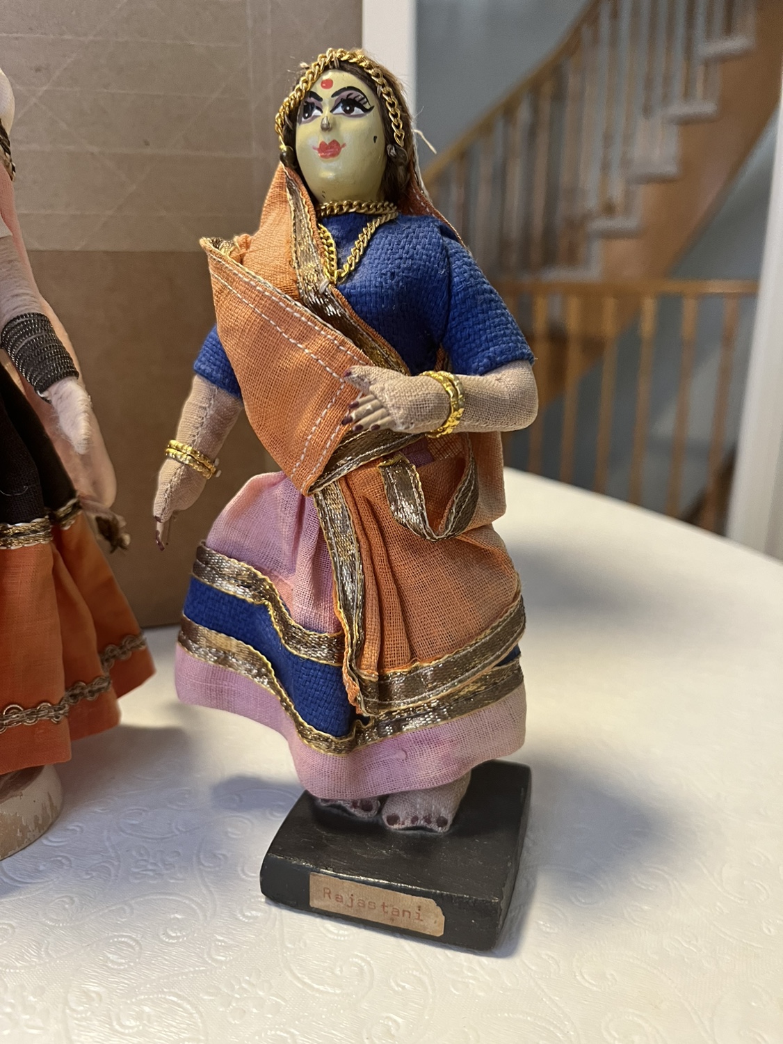 Set of 3 Vintage Indian Dolls - Rajistani - photo 4