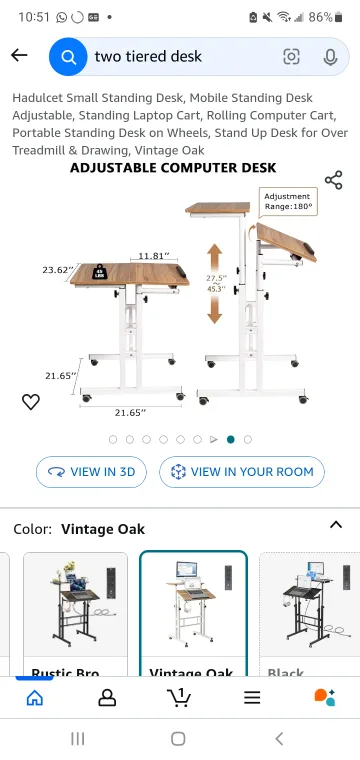 Small, Two-Tiered Desk thumbnail