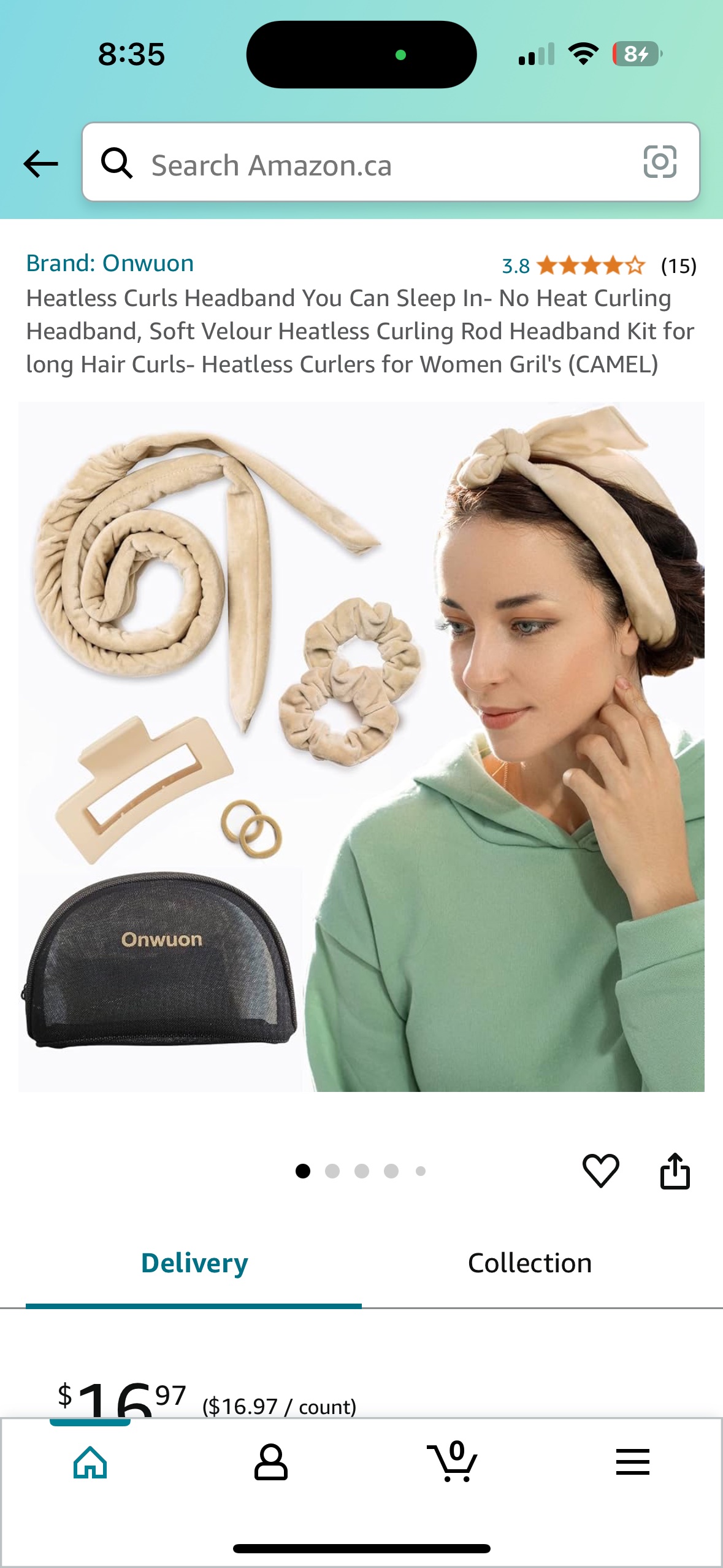 Heatless hair curler