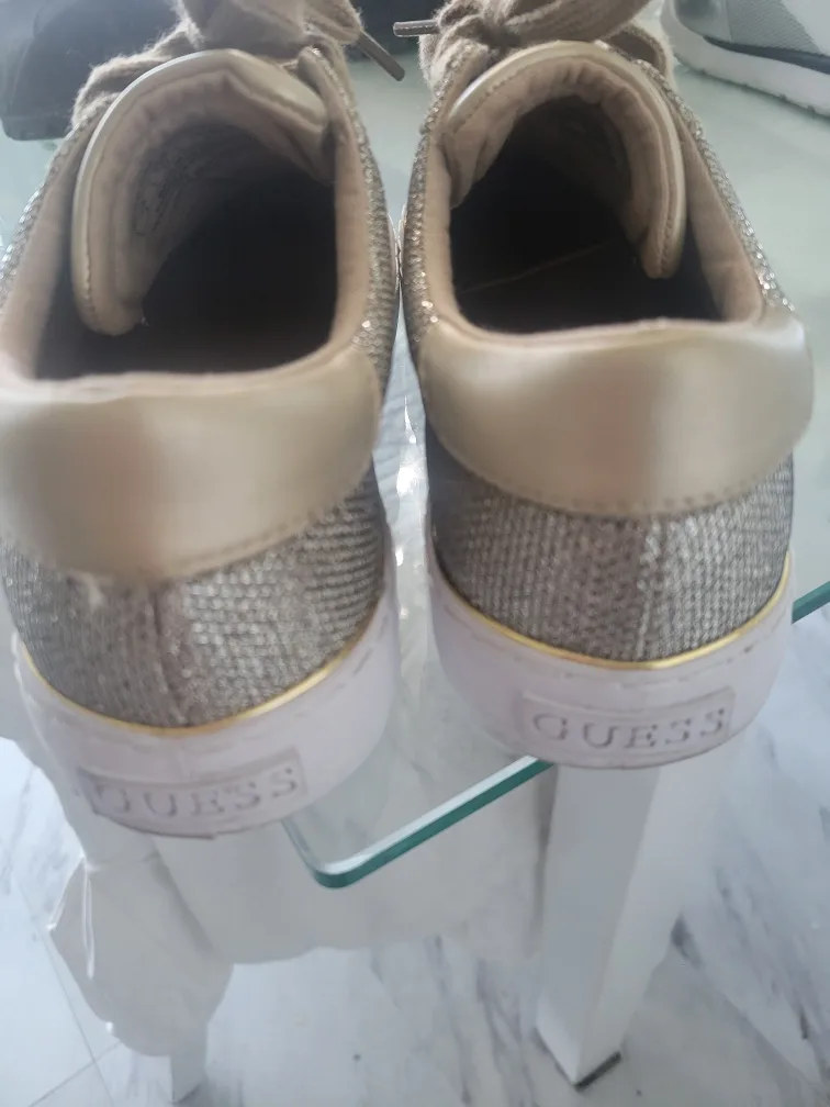 Guess Gold Glitter Sneakers image indicator(2)