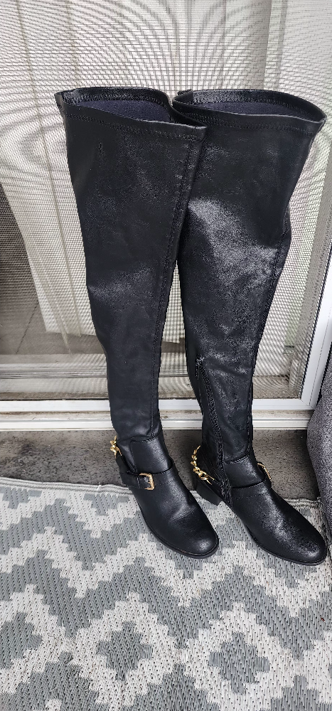 Black Over the Knee Boots - Size 8 - photo 2