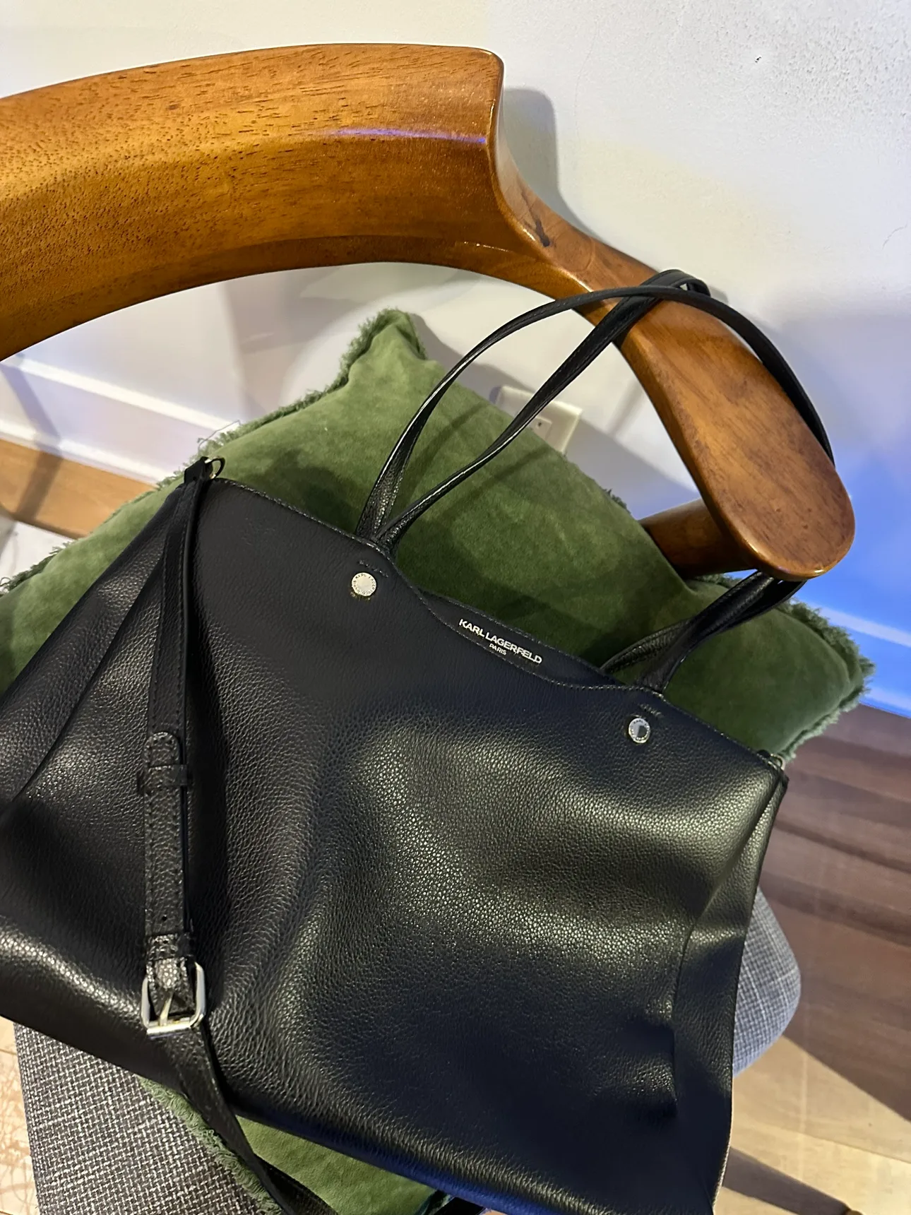 Karl Lagerfeld Black Tote Bag thumbnail