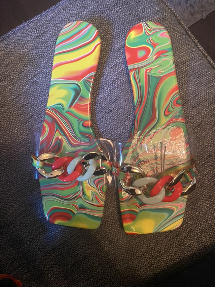 Colorful Chain Sandals - photo 4