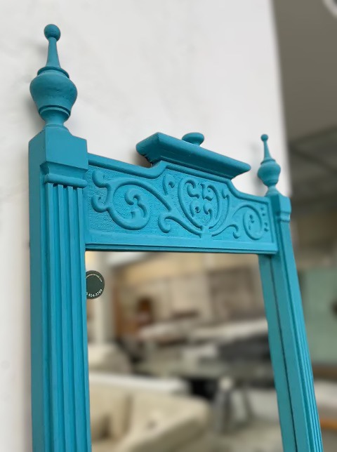 Ornate Blue Mirror - photo 3