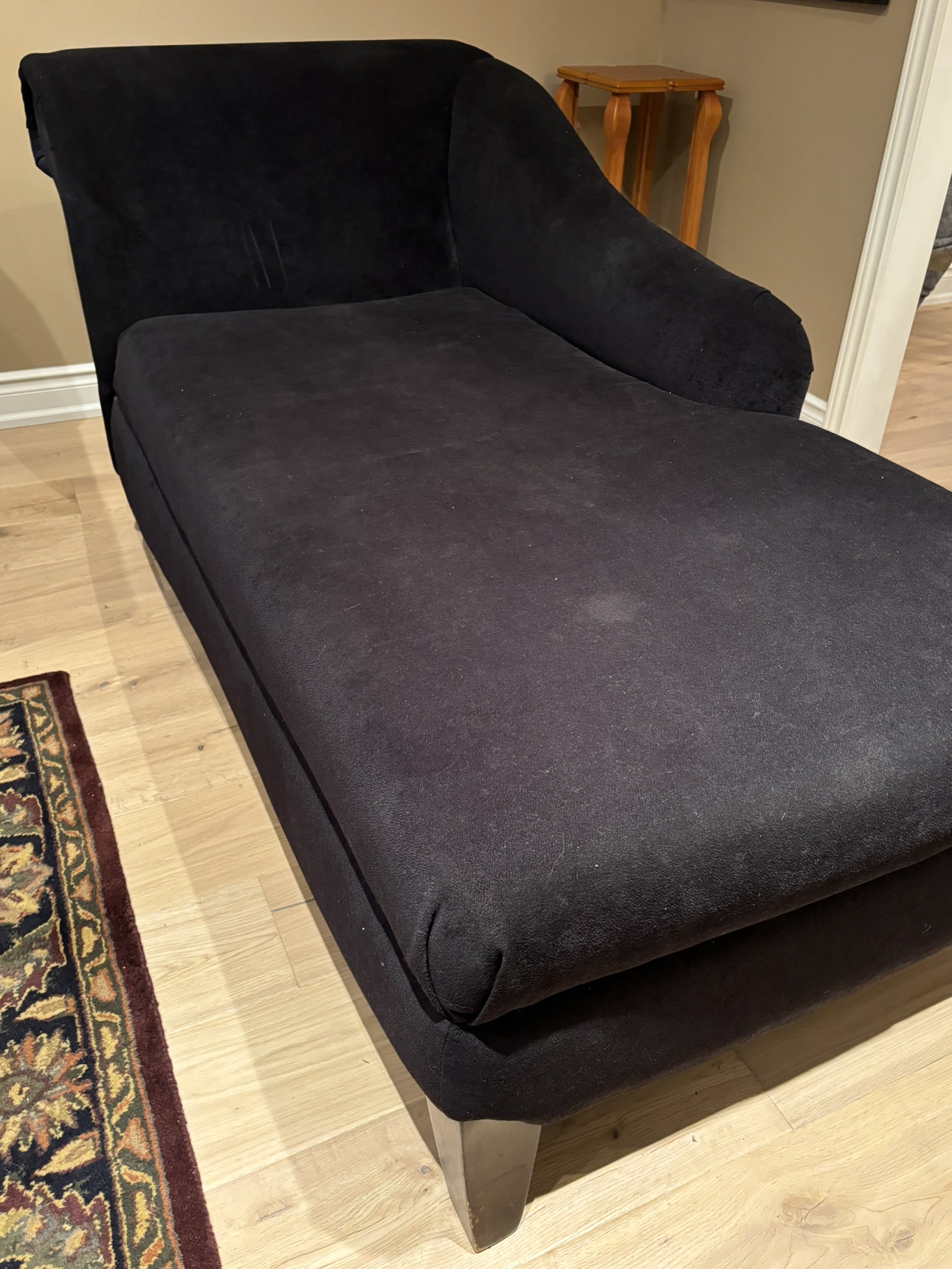 Black Chaise Lounge