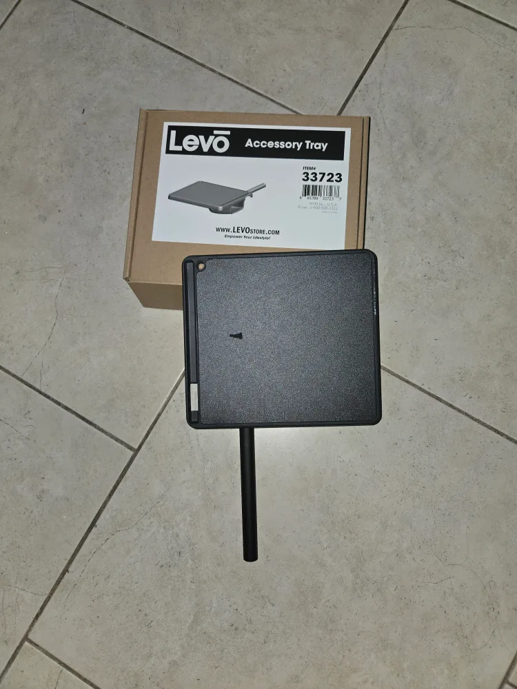 Accessory Shelf/Mouse Tray for LEVO Laptop Stand/Workstation. image indicator(2)