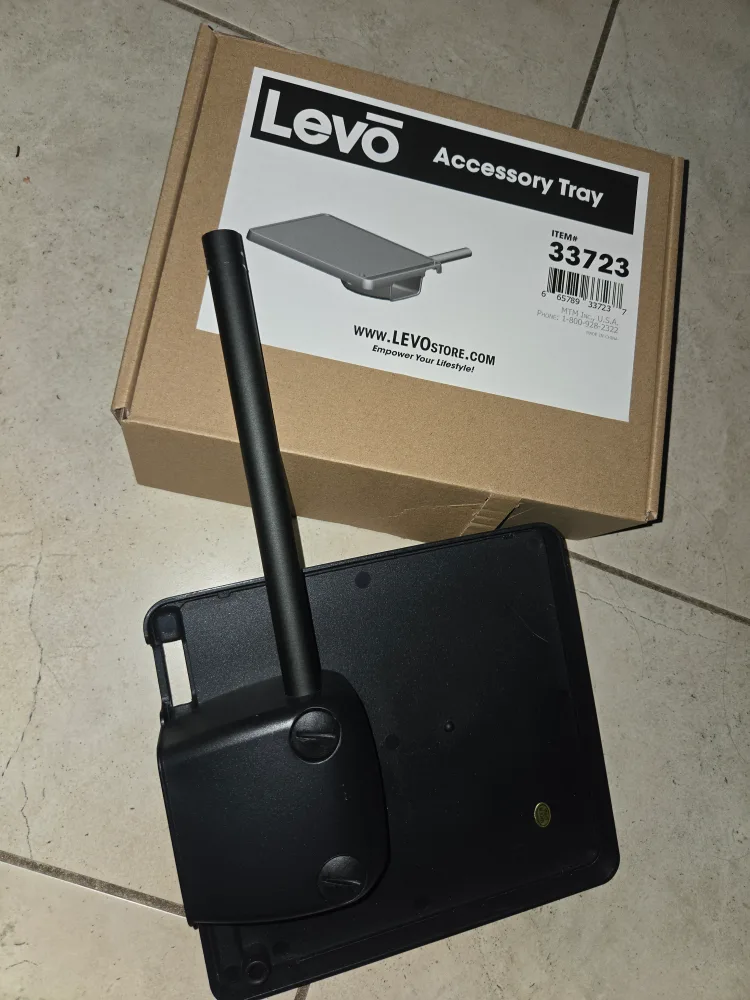 Accessory Shelf/Mouse Tray for LEVO Laptop Stand/Workstation. image indicator(3)