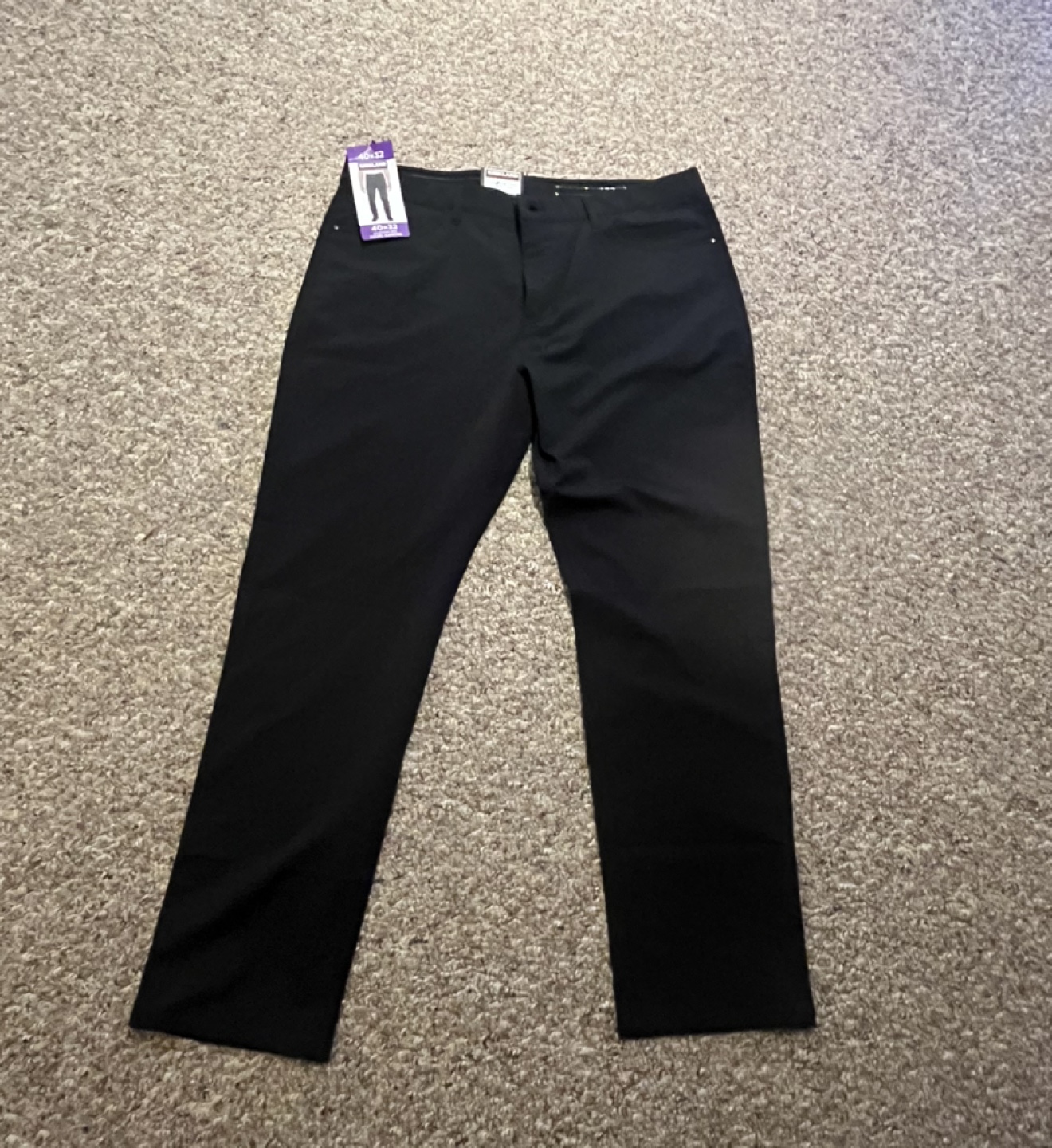 Kirkland Signature Men's Black Pants Size 40x32