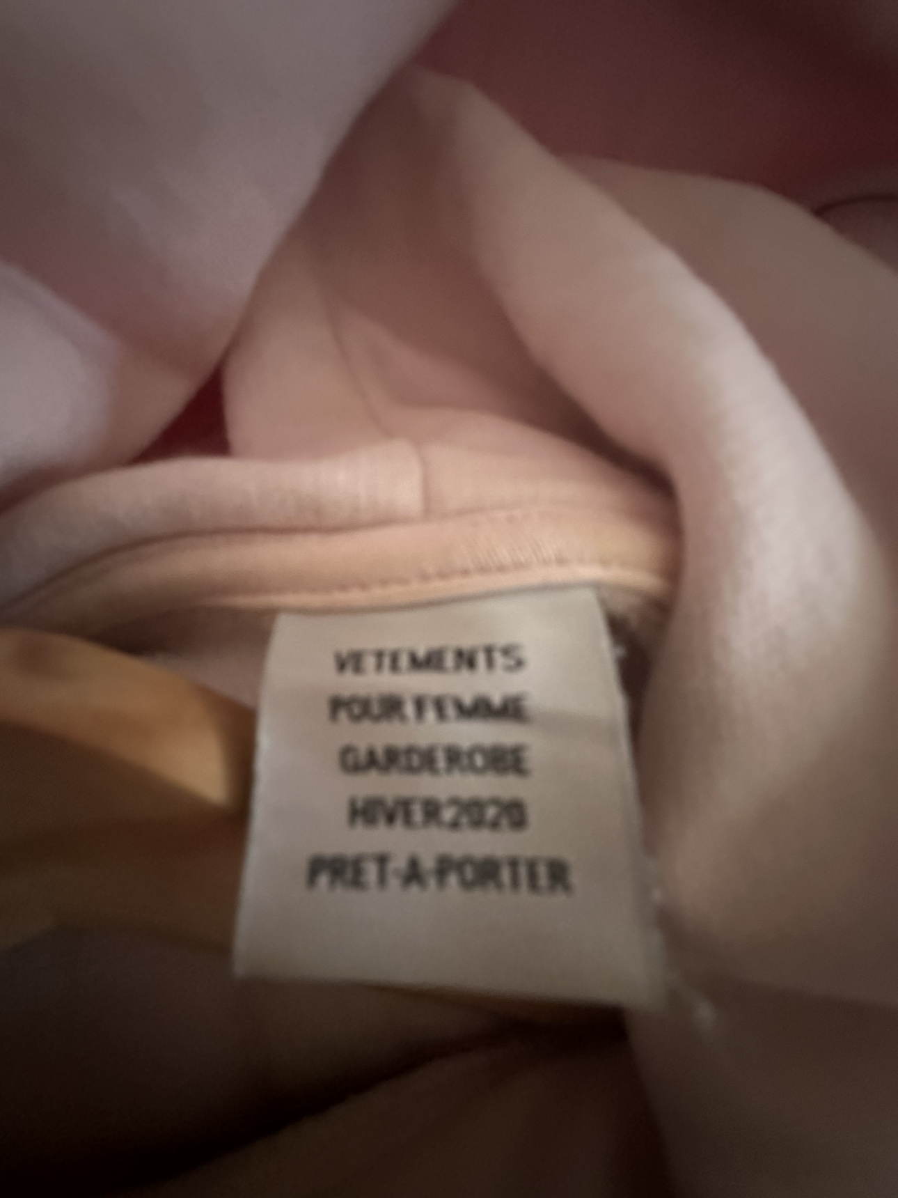 Vetements Pink Cartoon Hoodie