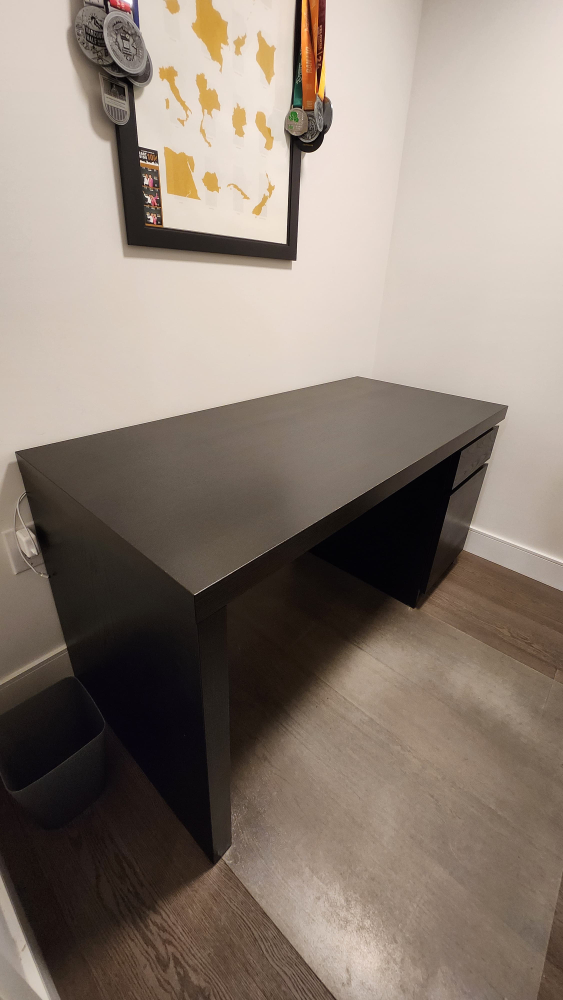 IKEA Black-Brown Desk - photo 2