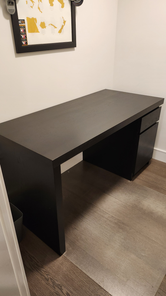 IKEA Black-Brown Desk - photo 4