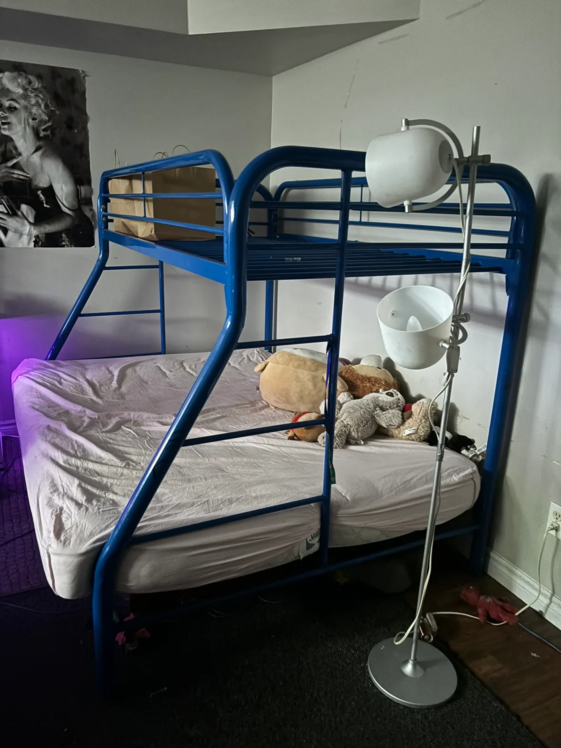 Blue Metal Bunk Bed Frame thumbnail