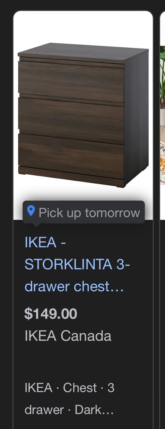 IKEA 3-drawer chest