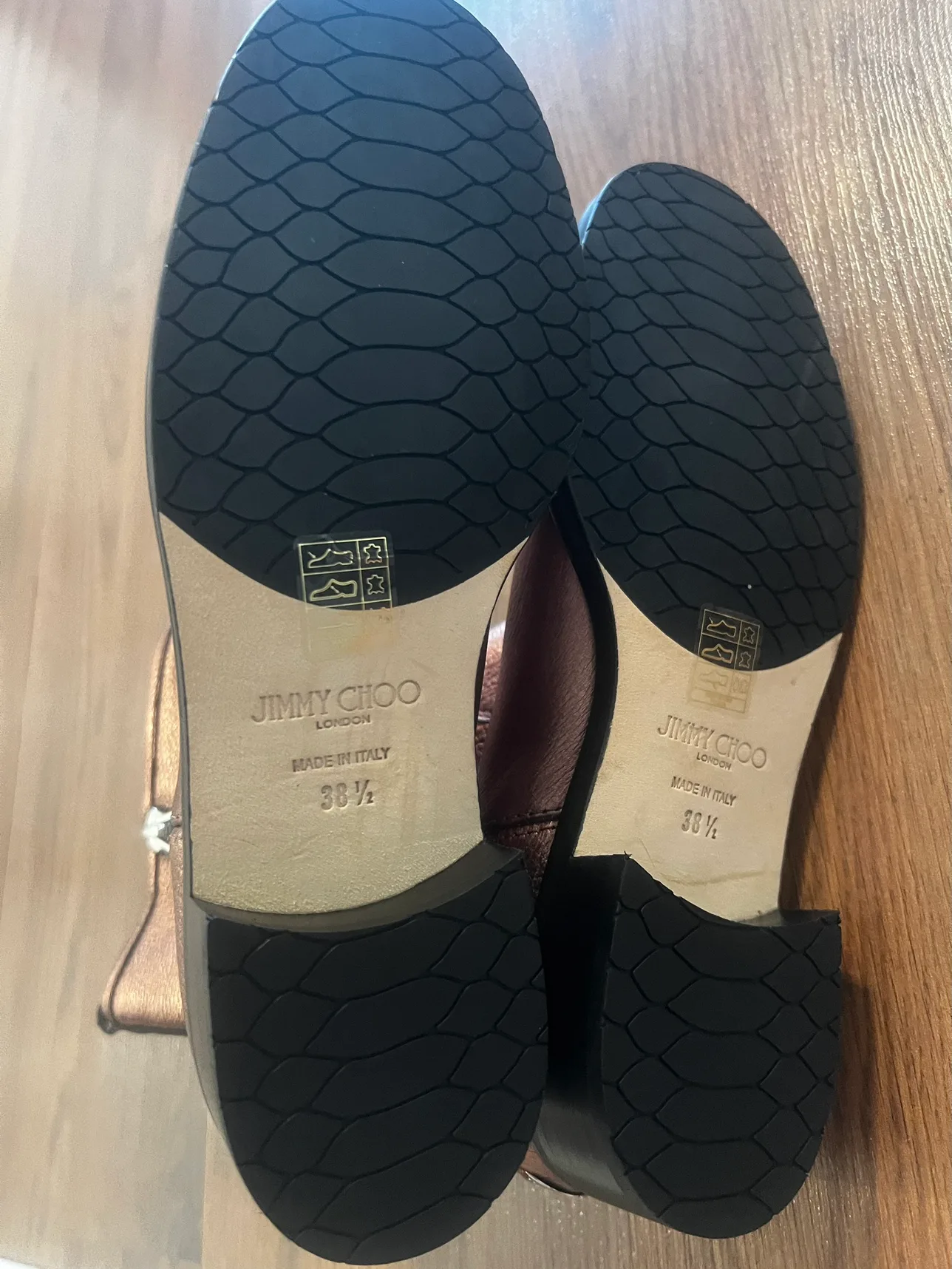 New Jimmy Choo Leather Rose Gold Boots ‼️Christmas Gift idea‼️ image indicator(3)