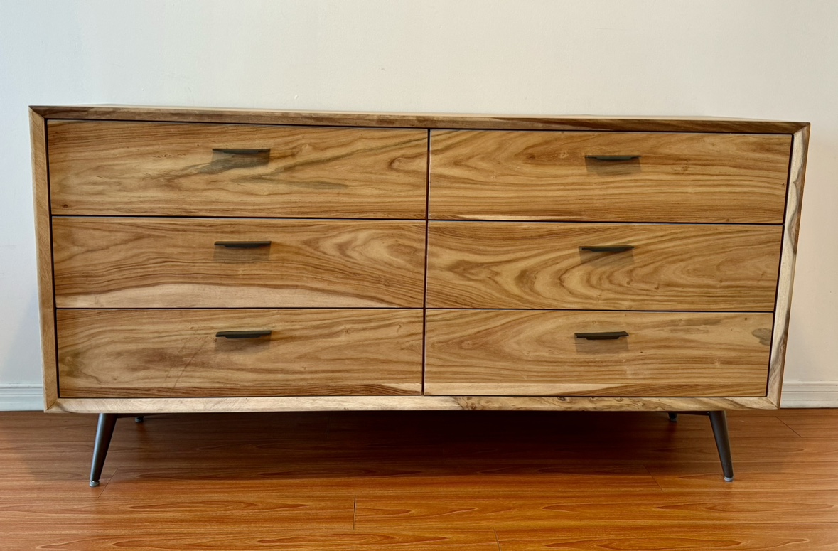 Structube JENSON Rosewood 6-Drawer Dresser - Move Out Sale!