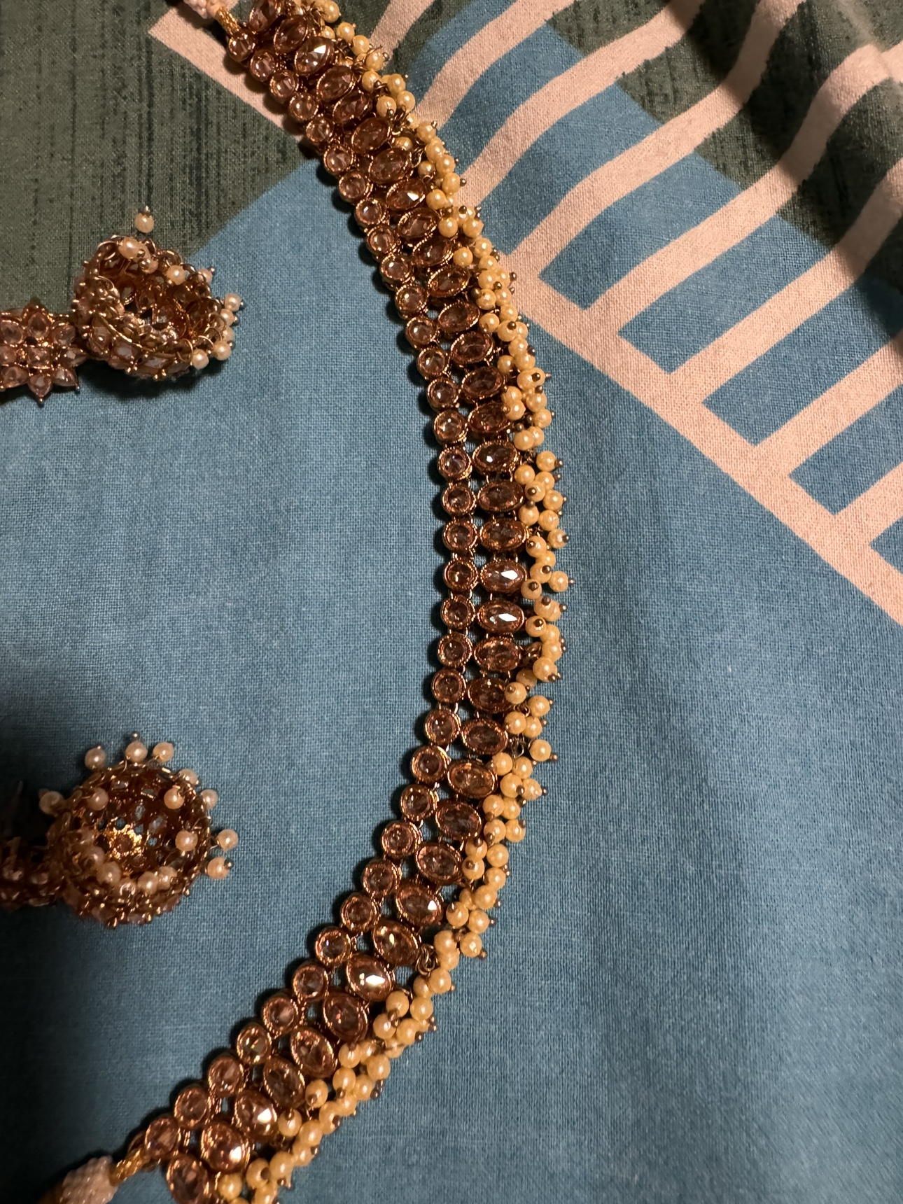Neclace with earing set // party wear - photo 4