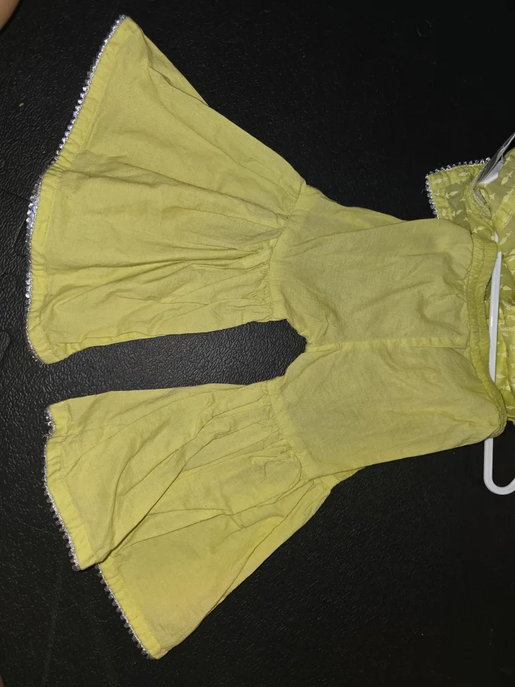 Girls Yellow Salwar Kameez Suit image indicator(5)