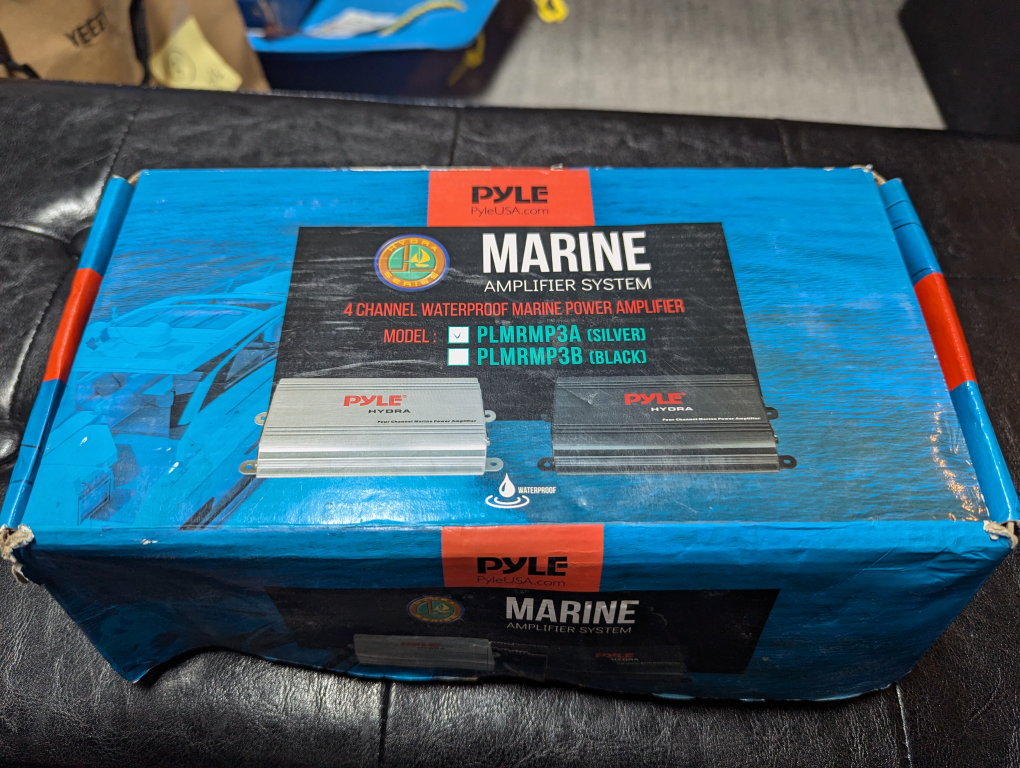 PYLE 4 Channel Waterproof Marine Amplifier