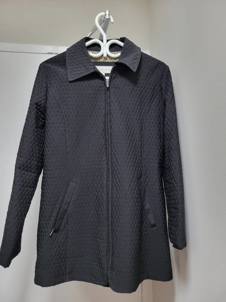 Liz Claiborne Black Quilted Jacket image indicator(7)