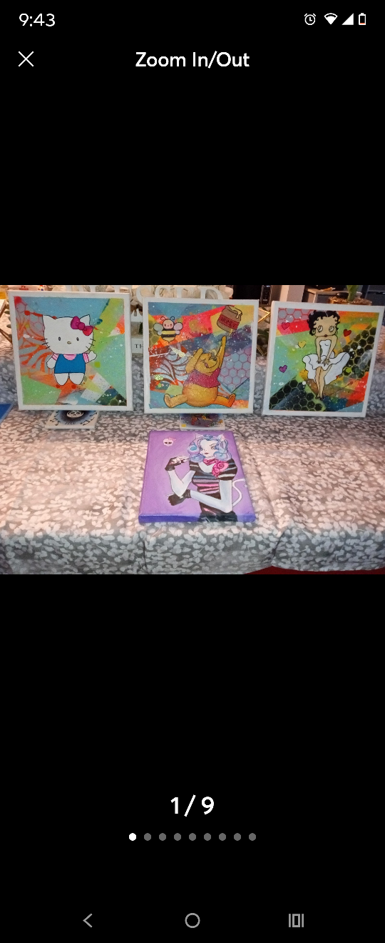 Hand Painted Canvas Art Set