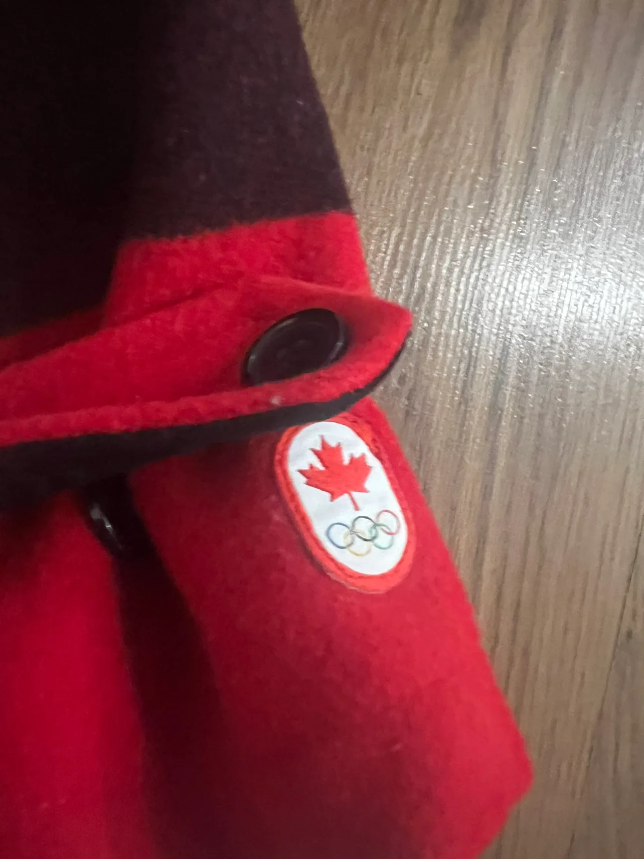 Hudson's Bay Red and Black Olympic Coat image indicator(4)