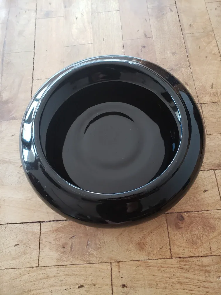 Black Ceramic Bowl/Planter image indicator(2)