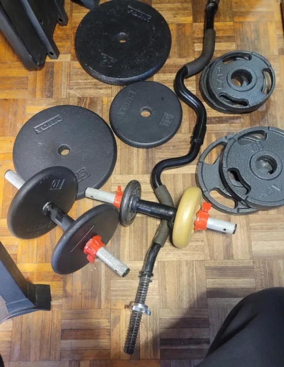 $110 For ALL Bench Press, Weights & Bar image indicator(10)